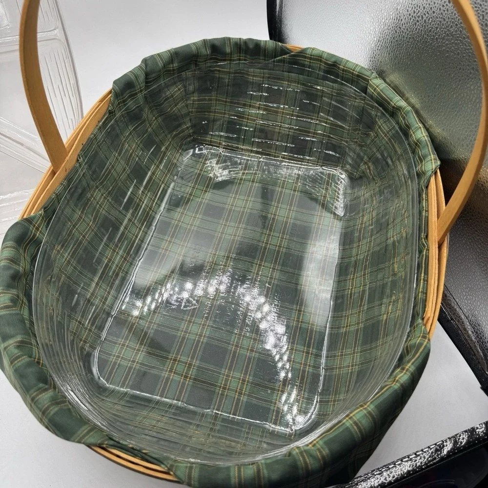Longaberger 1998 Edition Traditions Collection Hospitality Basket w/2 Protectors